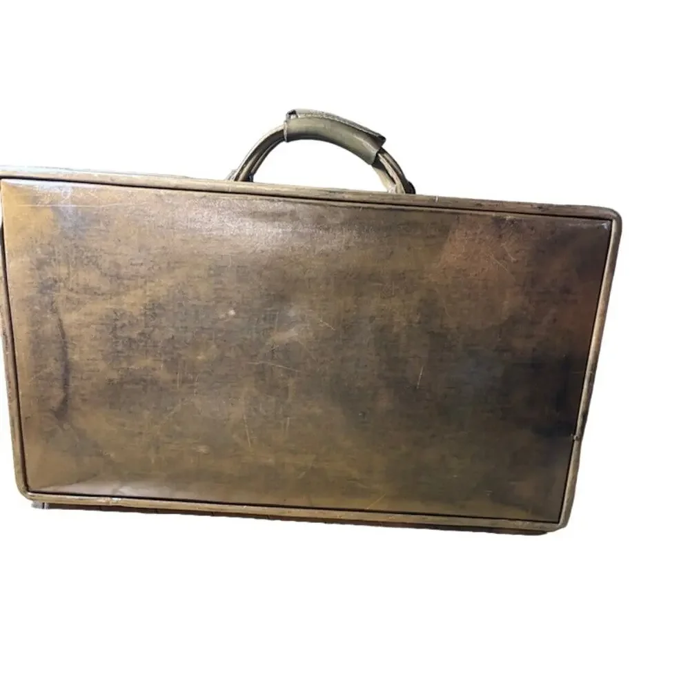 Hartmann Belting Brown Leather Briefcase Attache Vintage Carry On